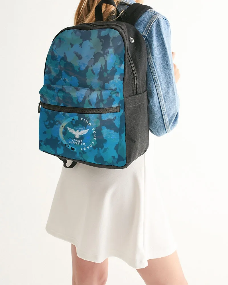 Find Your Coast Ocean Camo Small Canvas Backpack