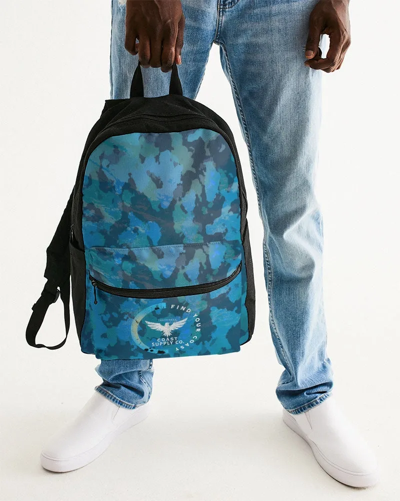 Find Your Coast Ocean Camo Small Canvas Backpack