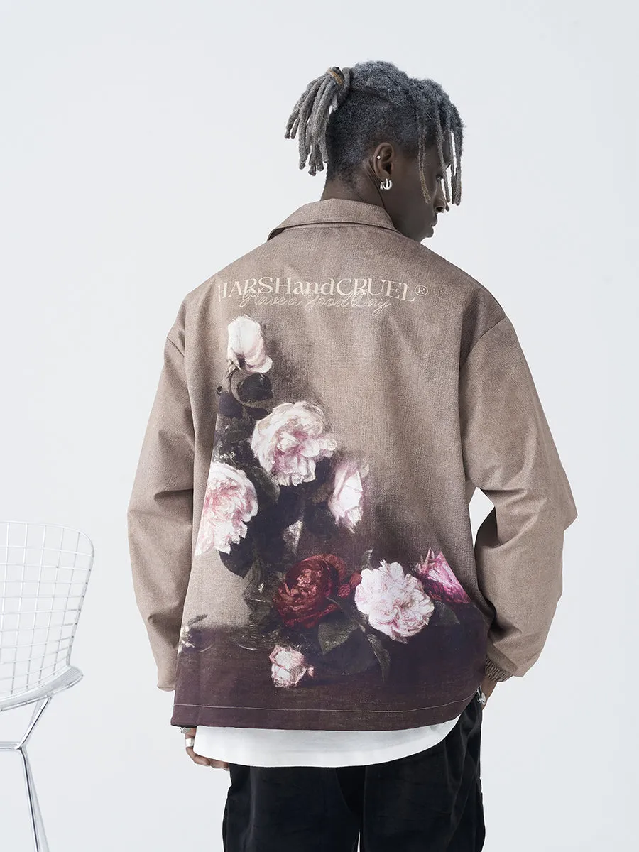 Floral Retro Coach Jacket