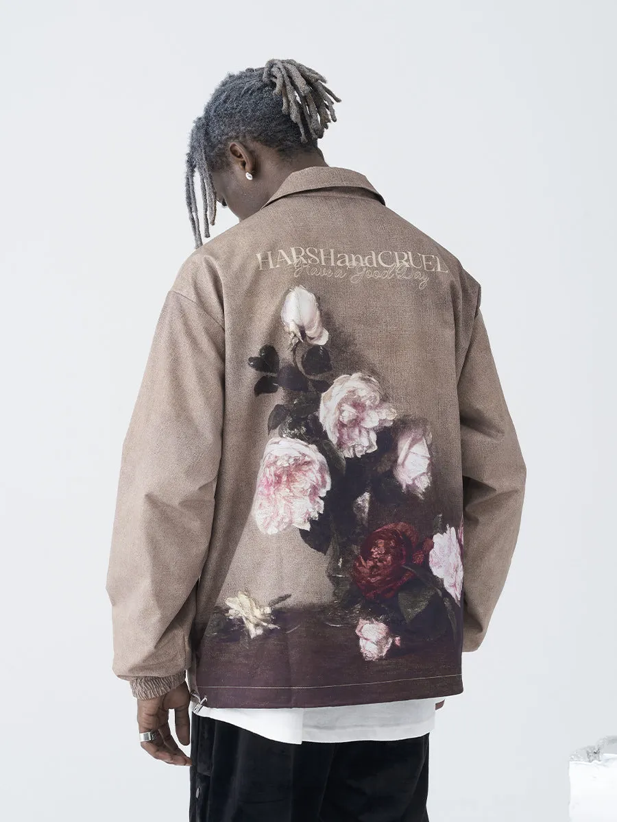 Floral Retro Coach Jacket