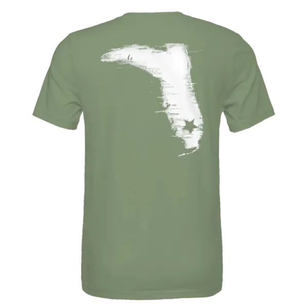 Florida Cracker Trading Co. Men's Sage Distressed Boot Short Sleeve T-Shirt