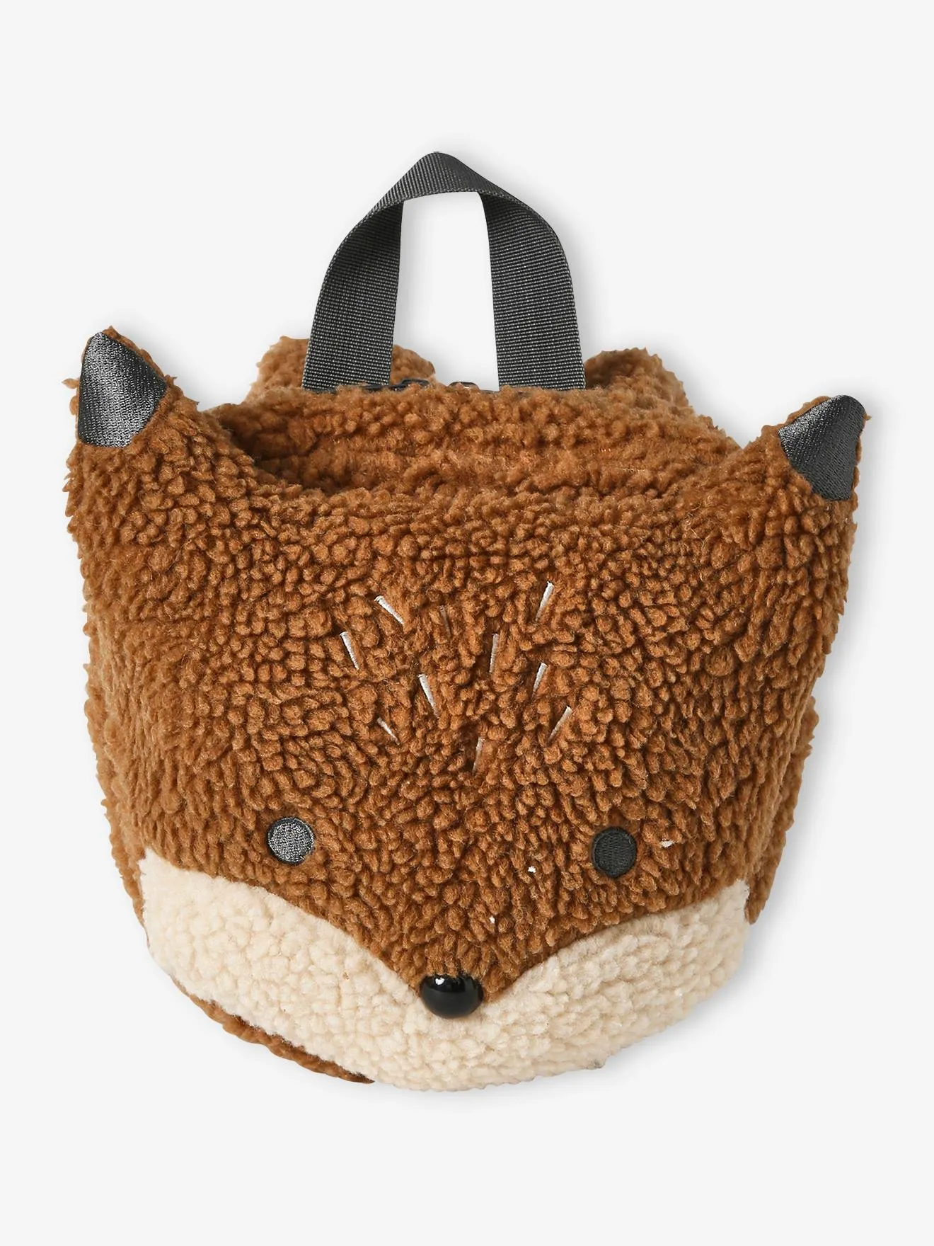 Fox Backpack in Sherpa, for Children - ginger