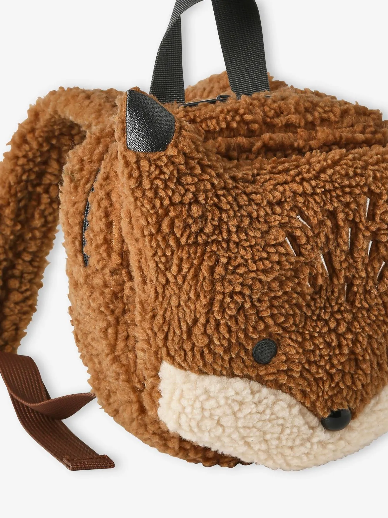 Fox Backpack in Sherpa, for Children - ginger