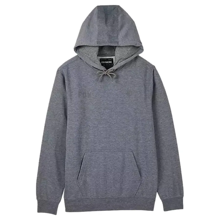 Fox Racing Men's Wordmark Fleece Pullover Hoodie - Heather Graphite