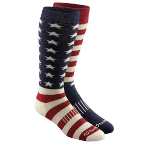 Fox River Mills Men's Old Glory Over-The-Calf Ski Sock