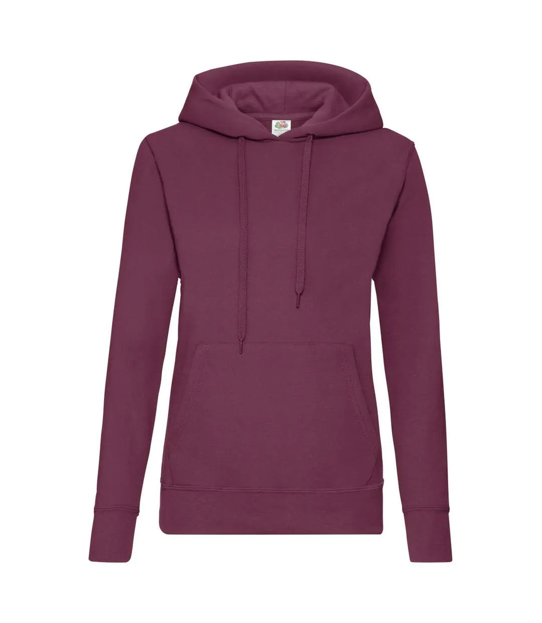 Fruit Of The Loom Ladies Lady Fit Hooded Sweatshirt / Hoodie (Burgundy) - UTBC363