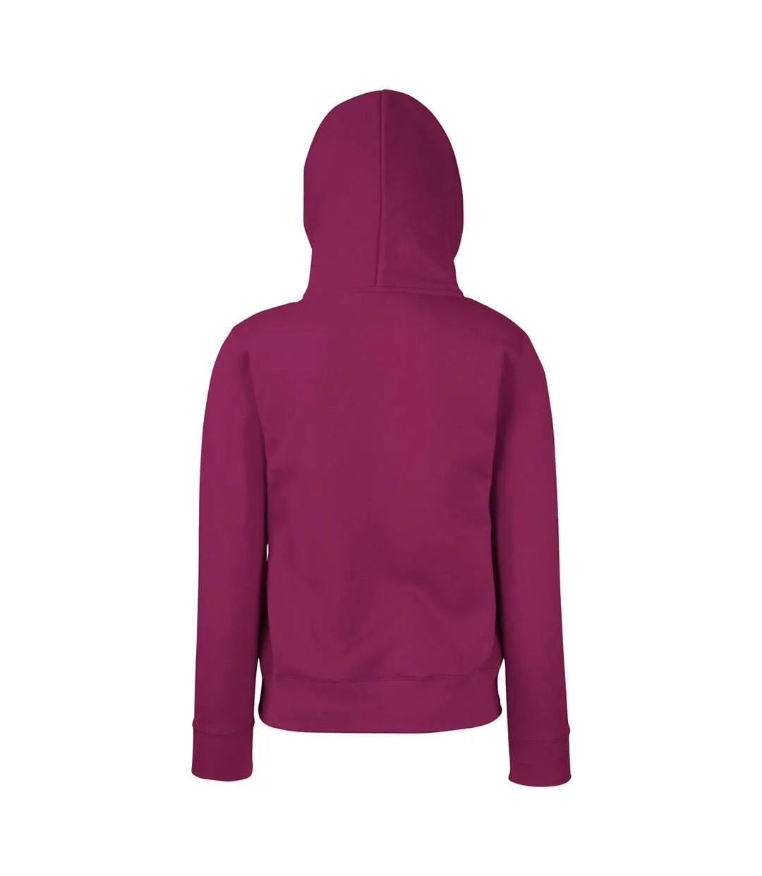 Fruit Of The Loom Ladies Lady Fit Hooded Sweatshirt / Hoodie (Burgundy) - UTBC363