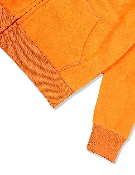 GAP Boys Orange Hooded Fleece Sweatshirt