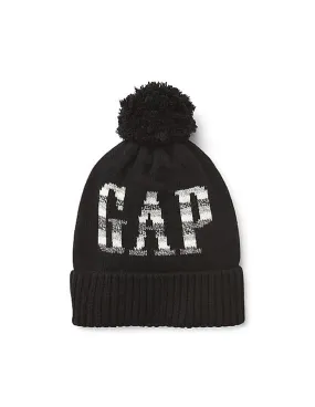 GAP Men Black Logo Pom Hat