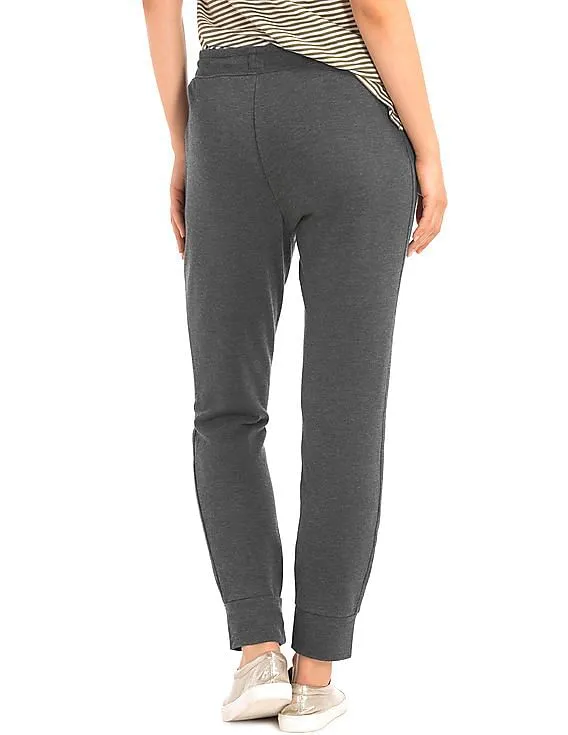 GAP Women Grey Chenille Logo Joggers