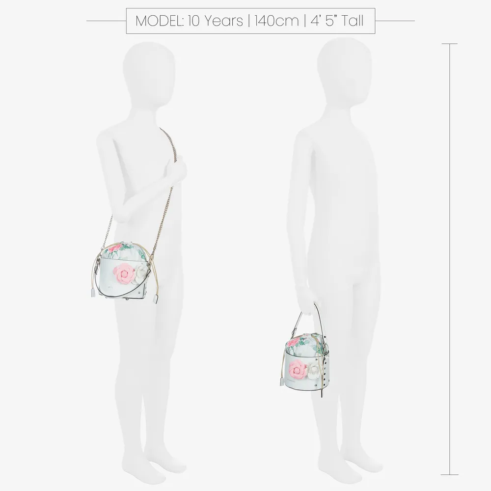 Girls White Shoulder Bag (14cm)