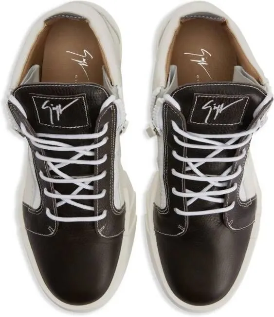 Giuseppe Zanotti Frankie colour-block leather sneakers White