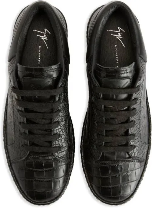 Giuseppe Zanotti Gz City leather sneakers Black