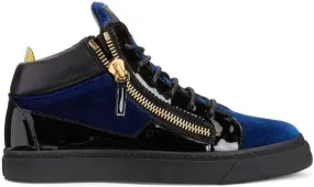 Giuseppe Zanotti Kriss panelled mid-top sneakers Blue