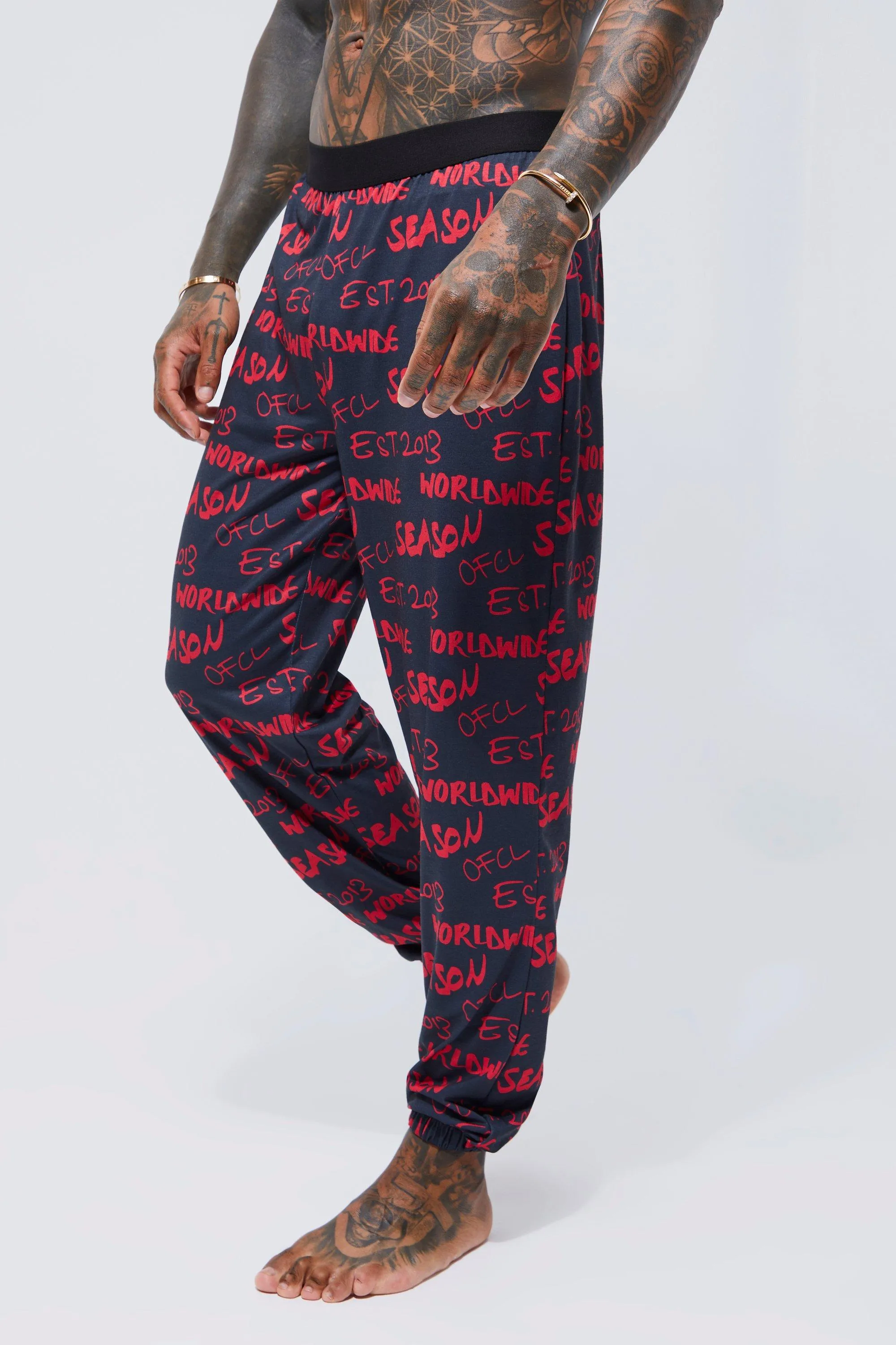 Graffiti Print Lounge Joggers