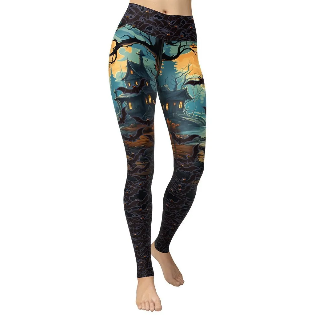 Halloween Bats Yoga Leggings