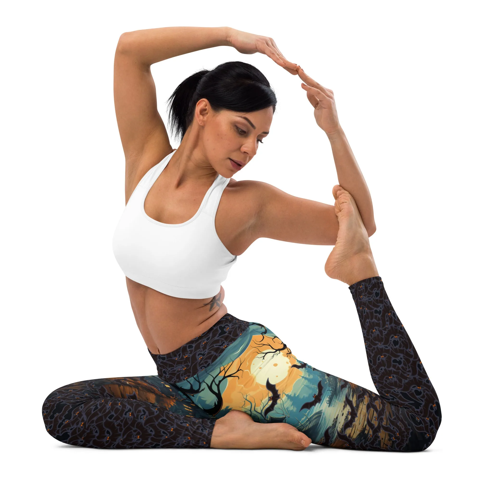 Halloween Bats Yoga Leggings