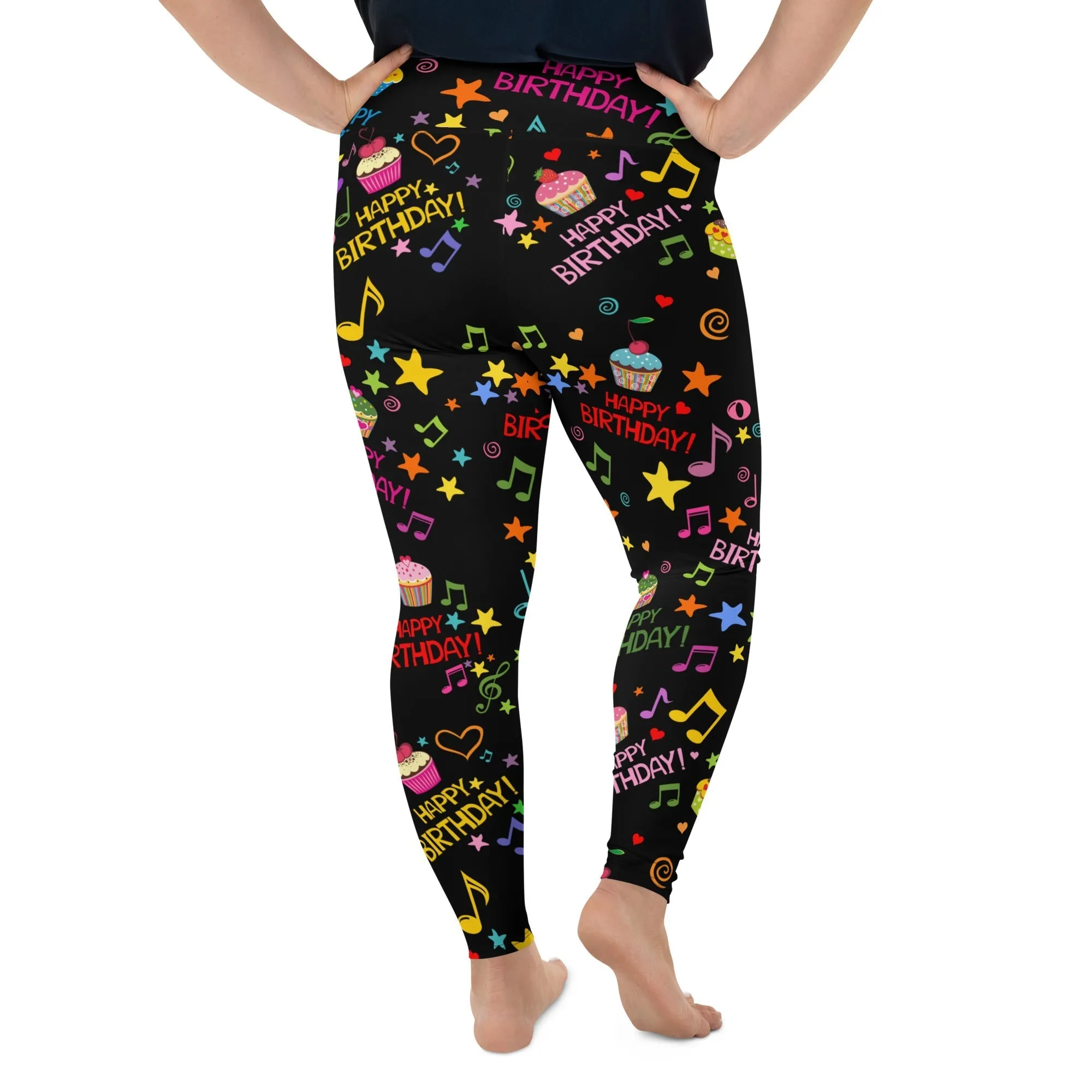 Happy Birthday Plus Size Leggings