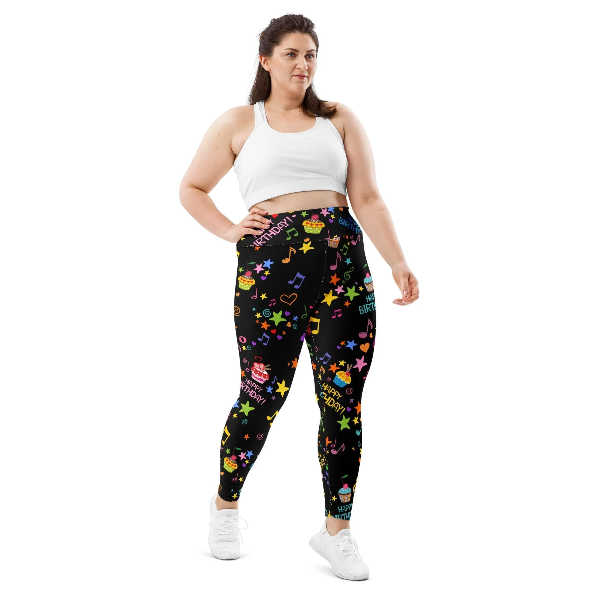 Happy Birthday Plus Size Leggings