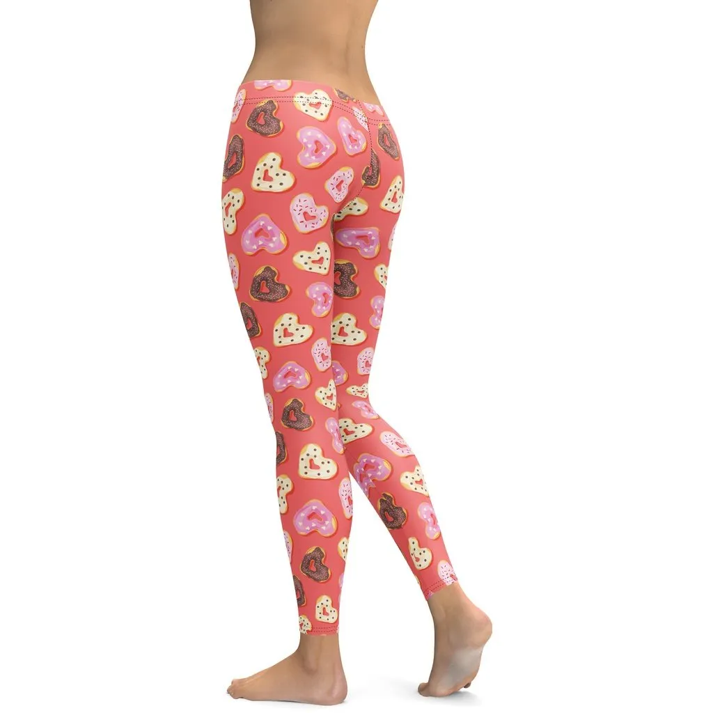 Heart Doughnuts Leggings