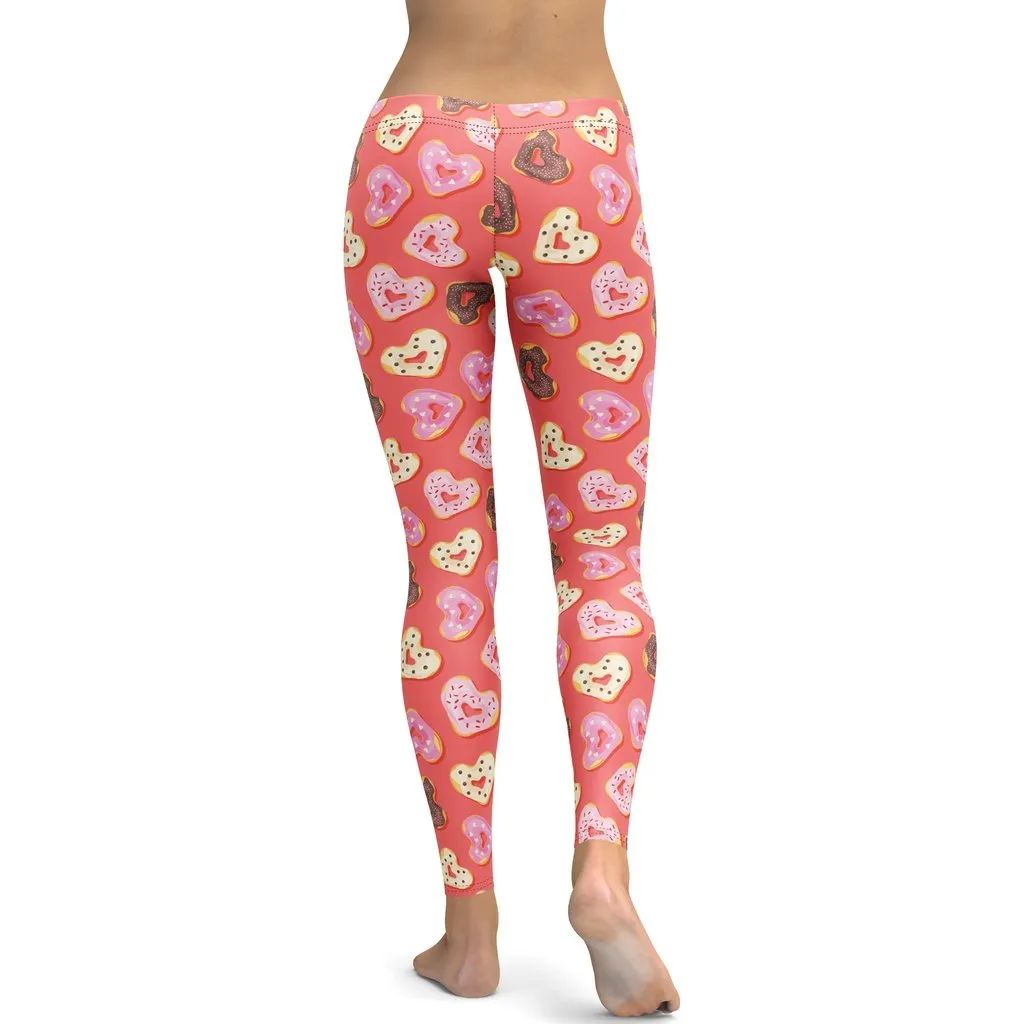 Heart Doughnuts Leggings