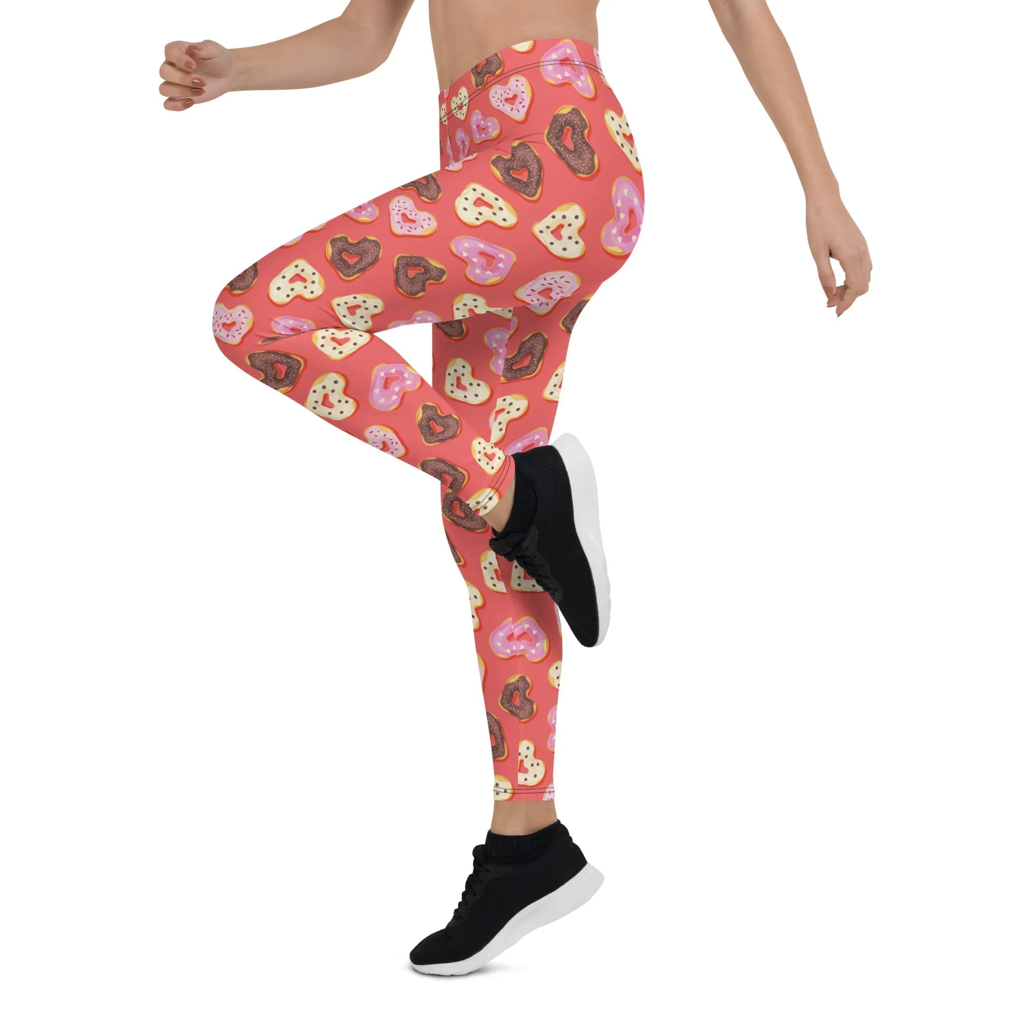 Heart Doughnuts Leggings