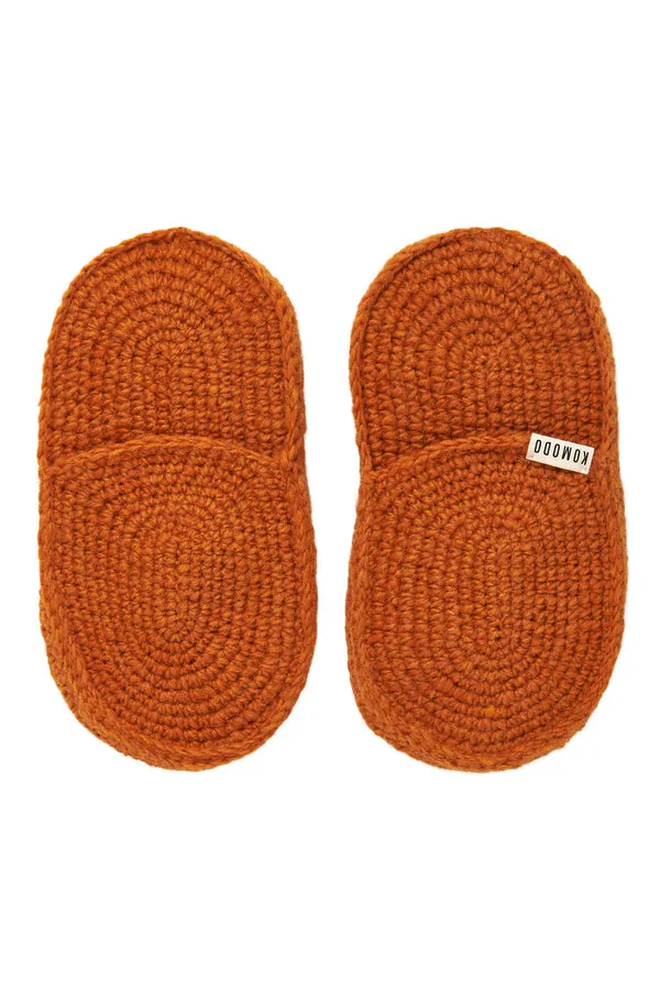 HIDE - Lambswool House Slipper Orange