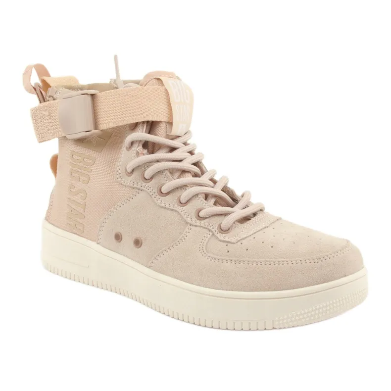 High Sneakers Big star 274658 Powder Pink