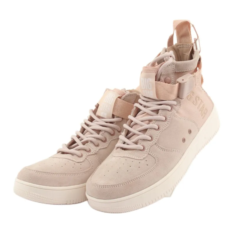 High Sneakers Big star 274658 Powder Pink