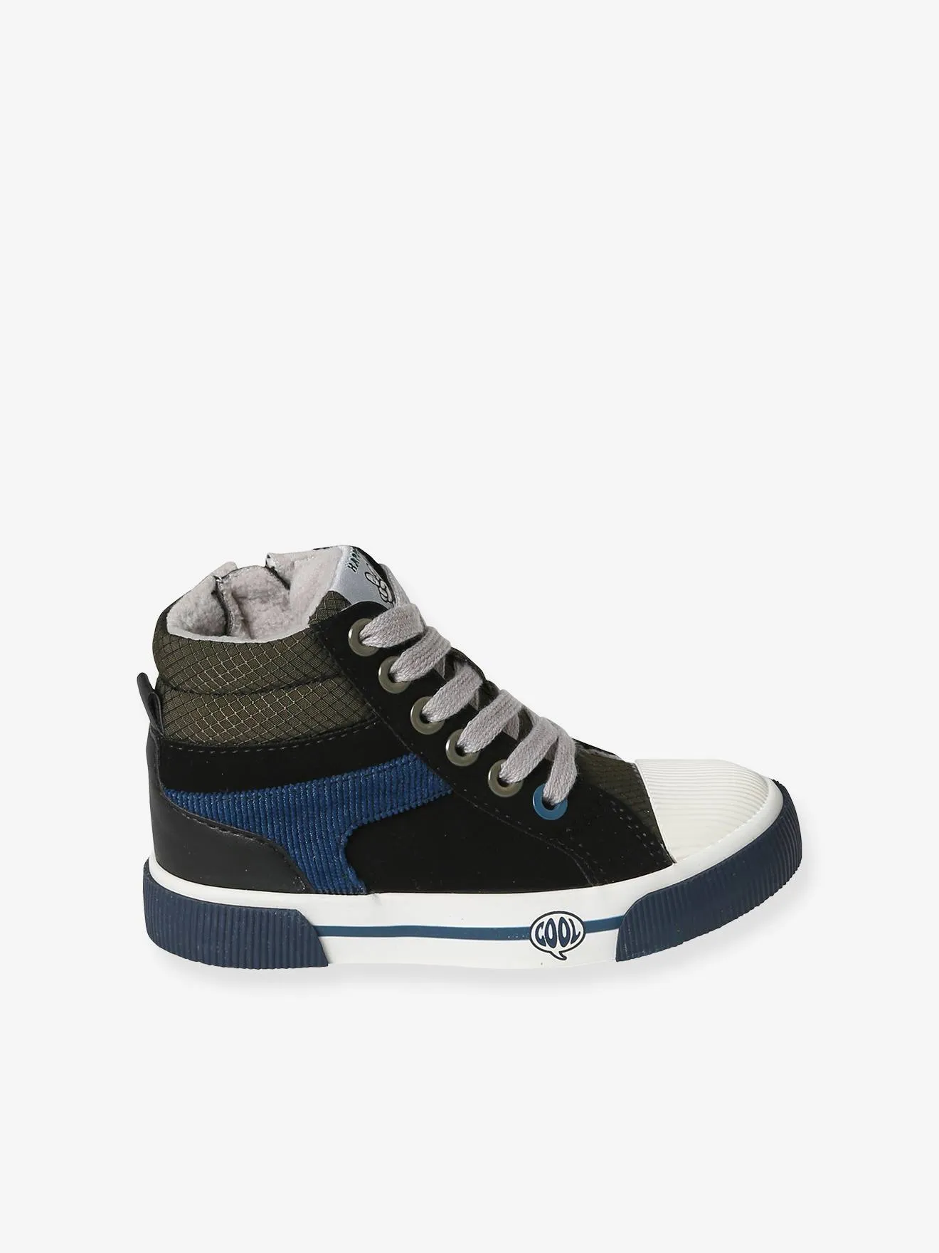 High-Top Trainers for Children, Designed for Autonomy - black