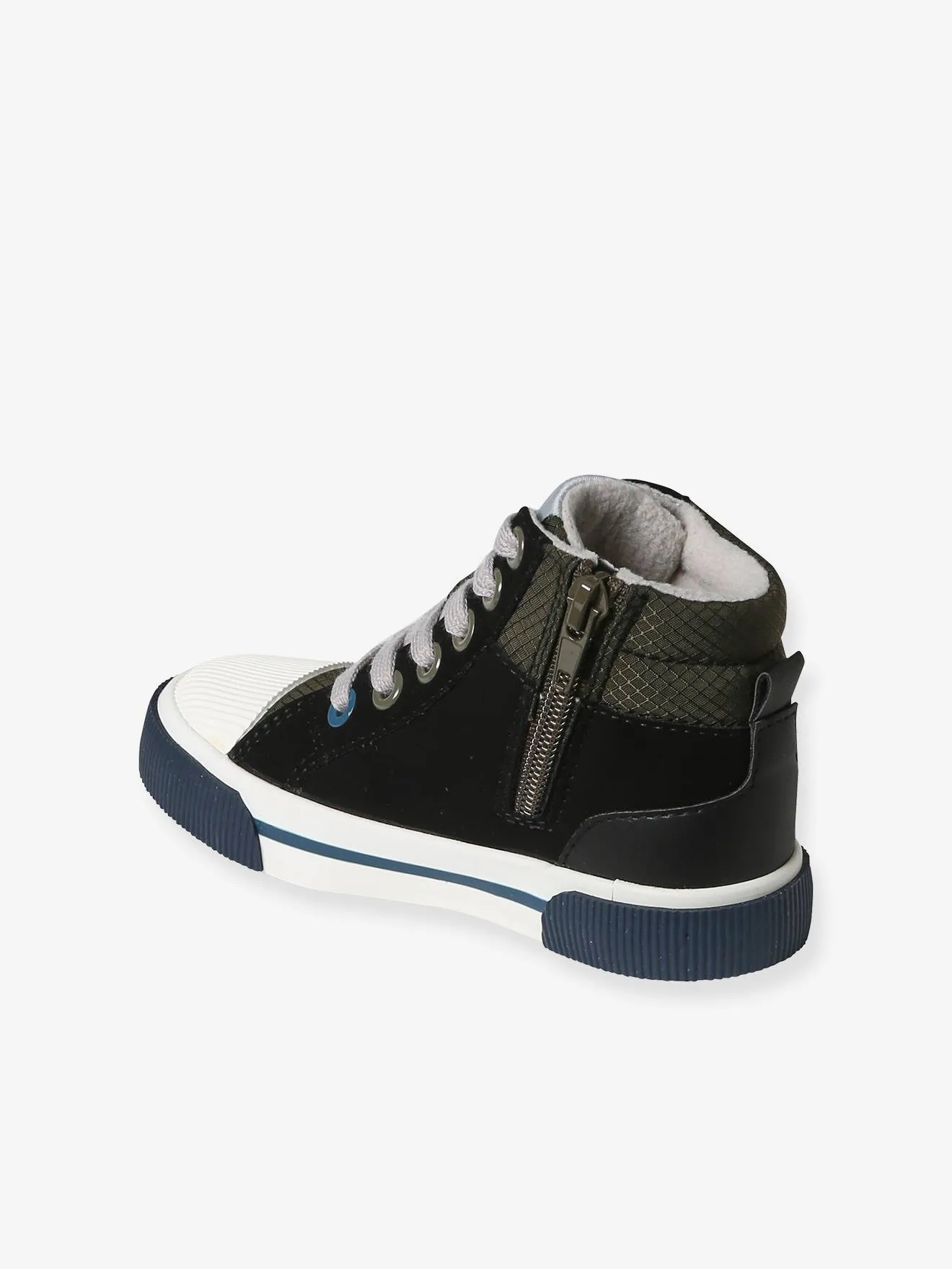 High-Top Trainers for Children, Designed for Autonomy - black