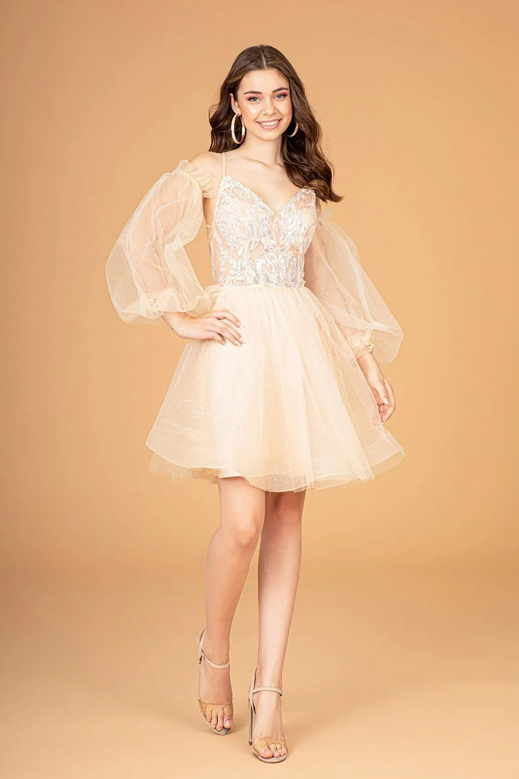 Homecoming Short Glitter Prom Short Dress