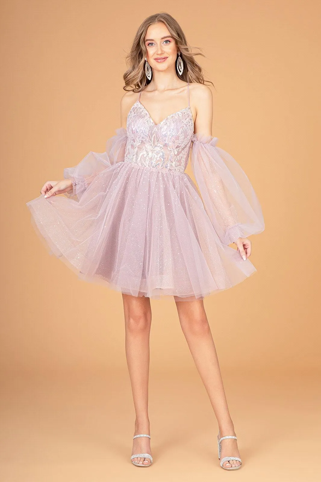 Homecoming Short Glitter Prom Short Dress