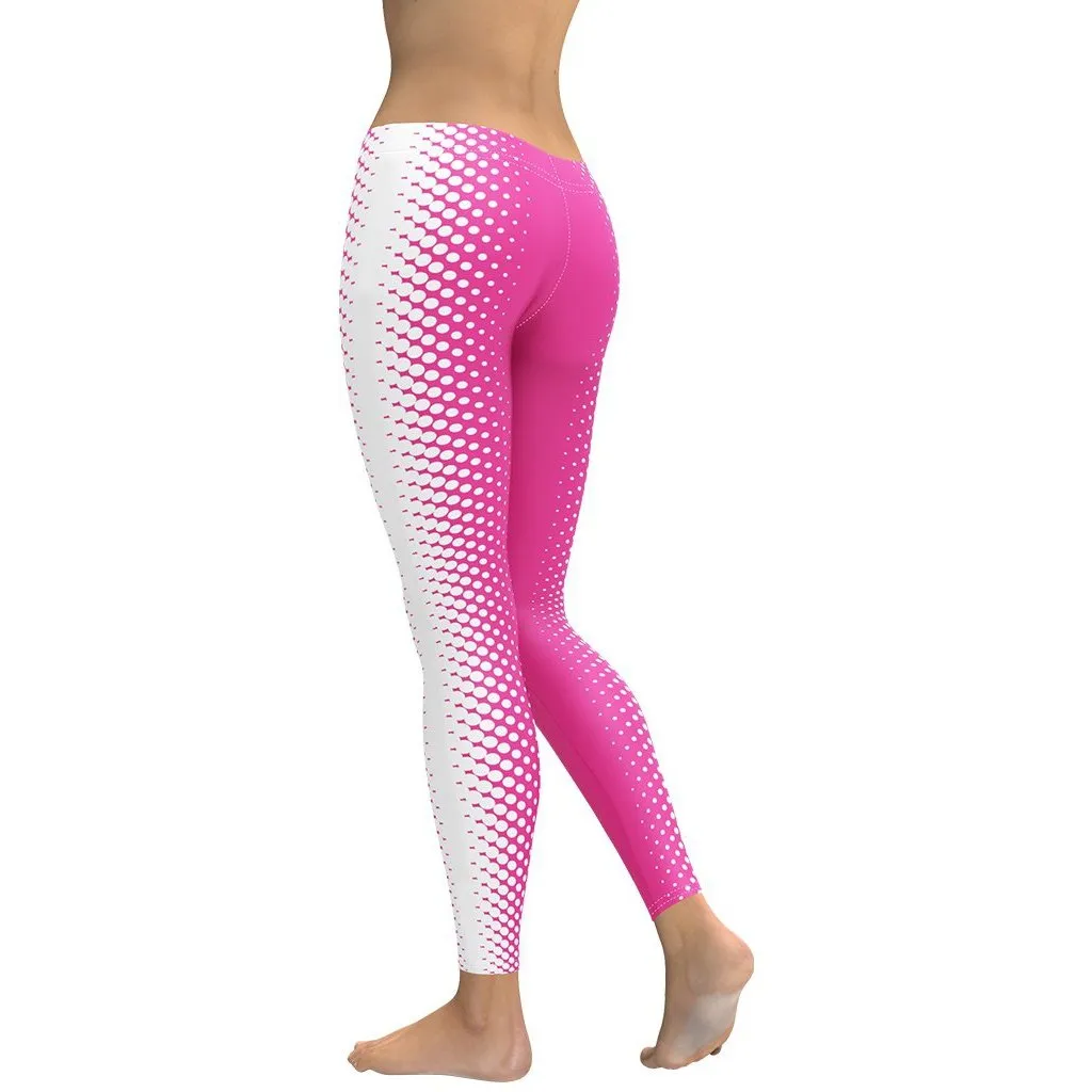 Hot Pink Optical Illusion Leggings