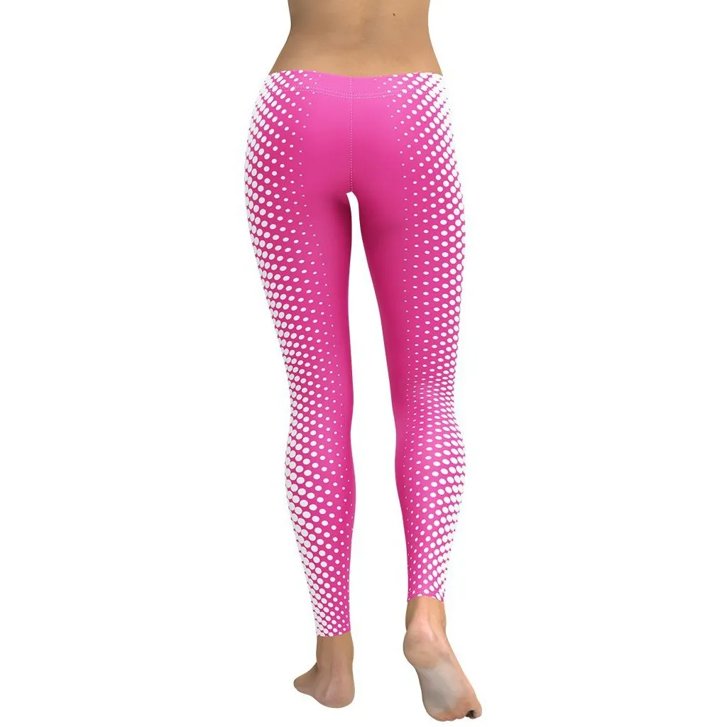 Hot Pink Optical Illusion Leggings