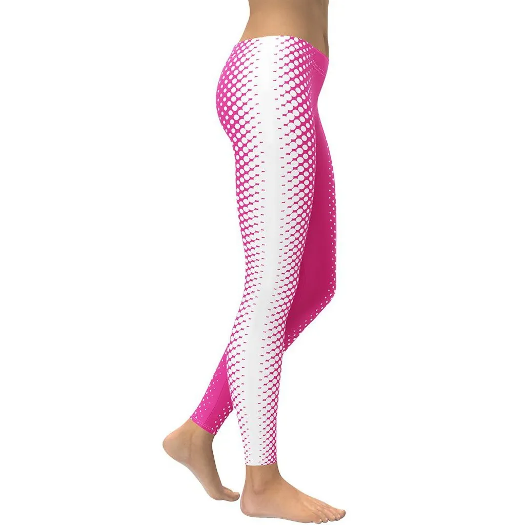 Hot Pink Optical Illusion Leggings