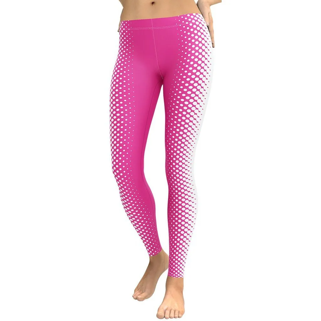 Hot Pink Optical Illusion Leggings