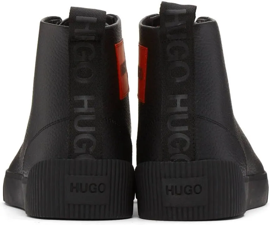 Hugo Black Leather Zero Sneakers