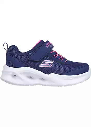 Infant Girls Navy Sola Glow Trainers by Skechers | Look Again