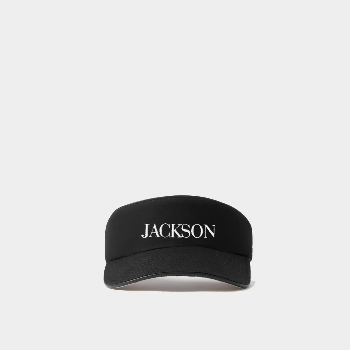 Jackson Logo Print Canvas Visor Hat