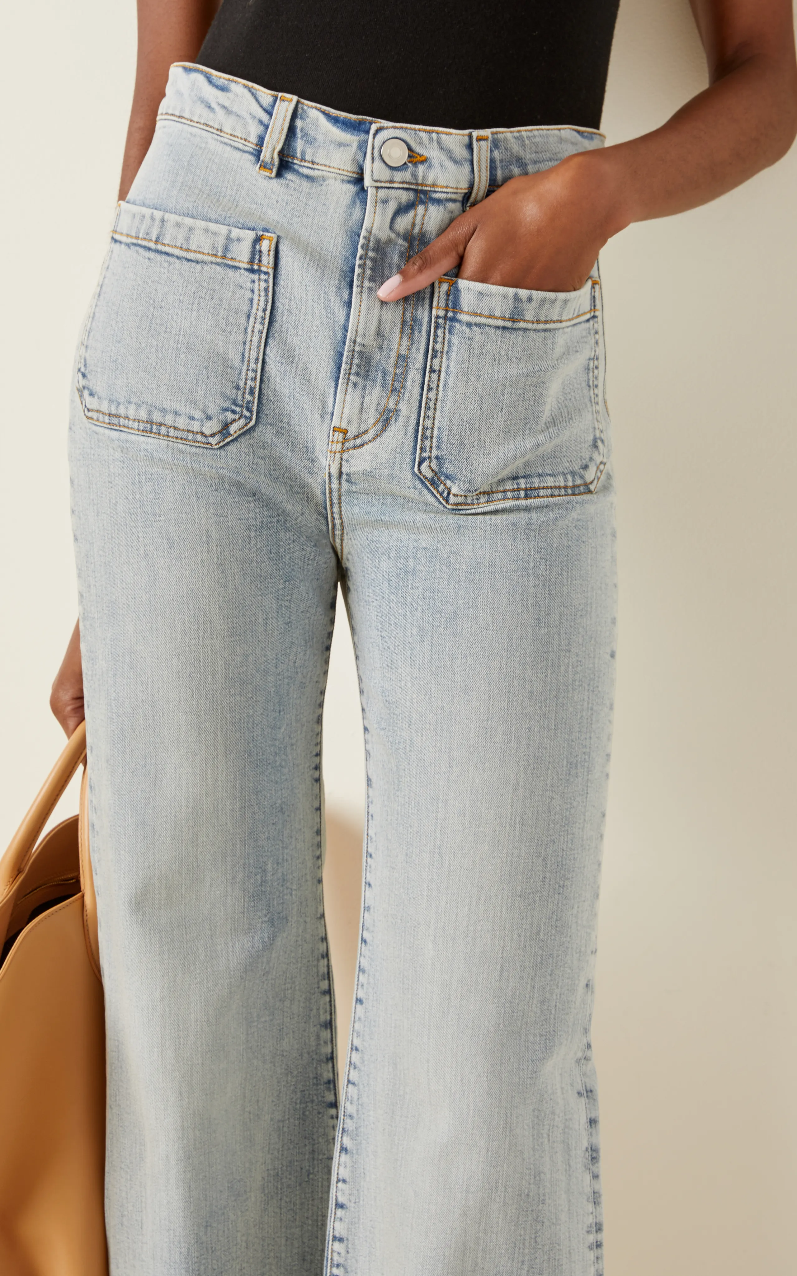 Jeanerica Exclusive St Monica Stretch High-Rise Flared-Leg Jeans 