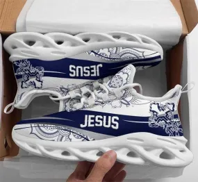 Jesus Christian Cross Mandala Religious Clunky Sneakers