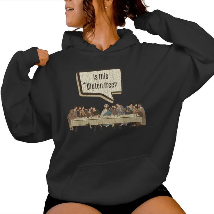 Jesus Last Supper Gluten Free Christian Women Hoodie