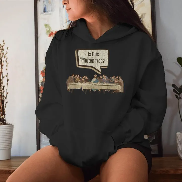 Jesus Last Supper Gluten Free Christian Women Hoodie