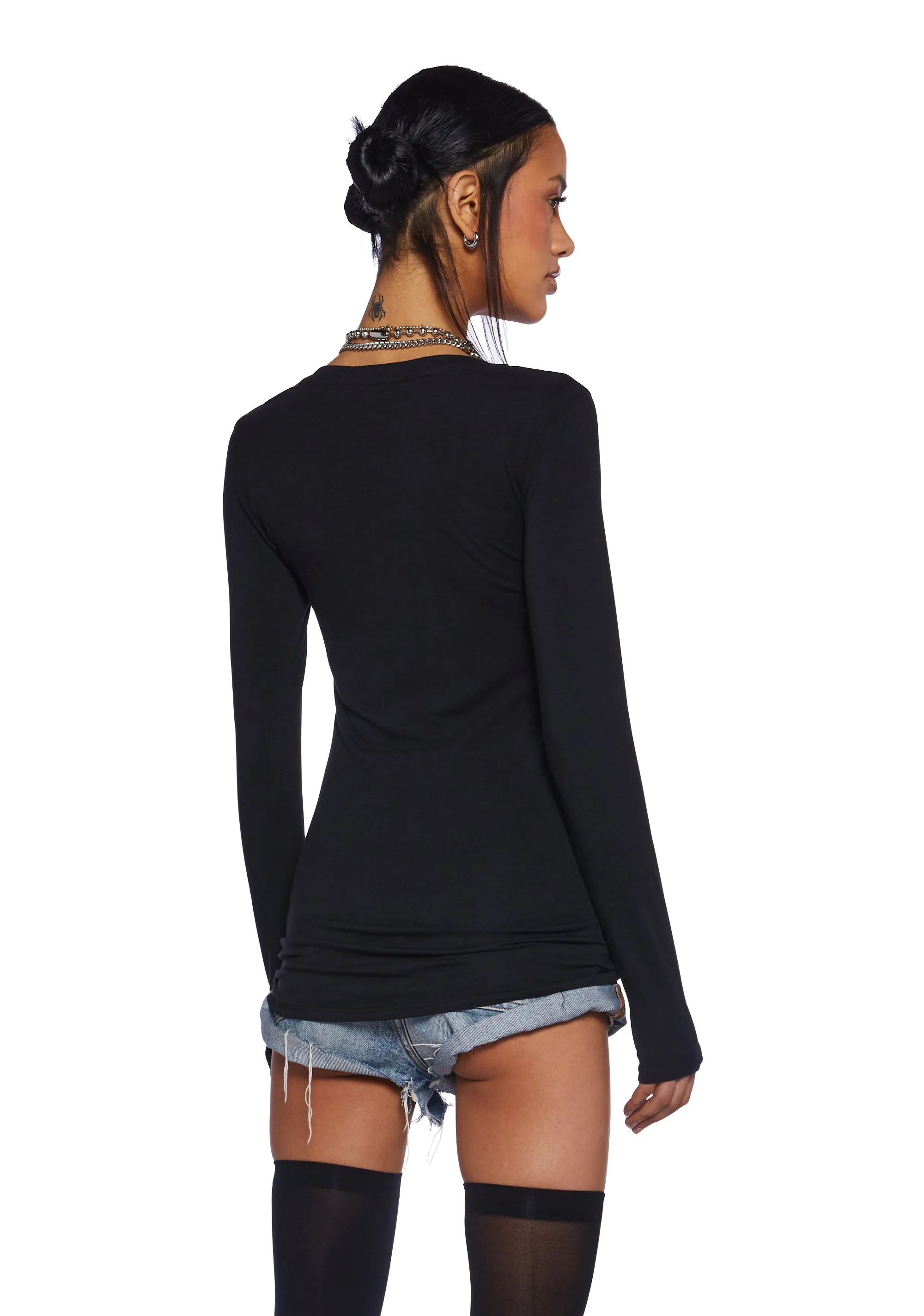 Just Can't Wait Thermal Crop Top-