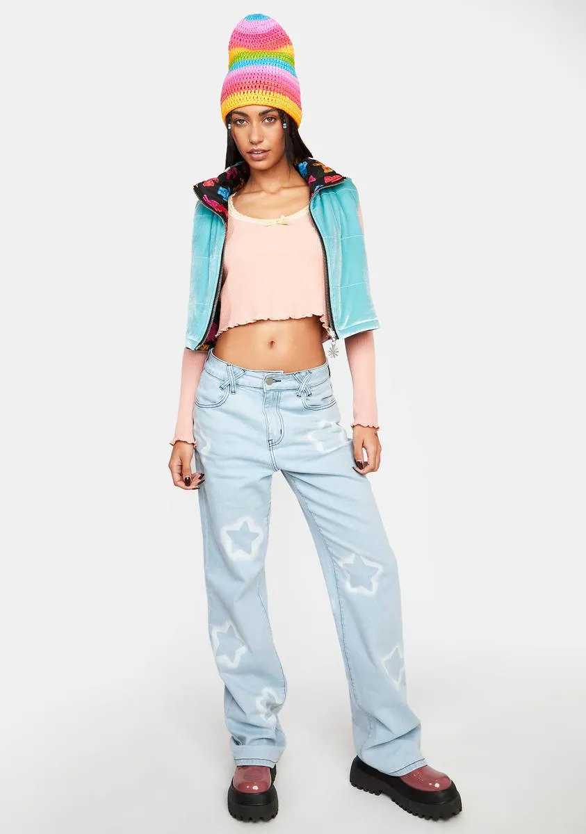 Just Can't Wait Thermal Crop Top-