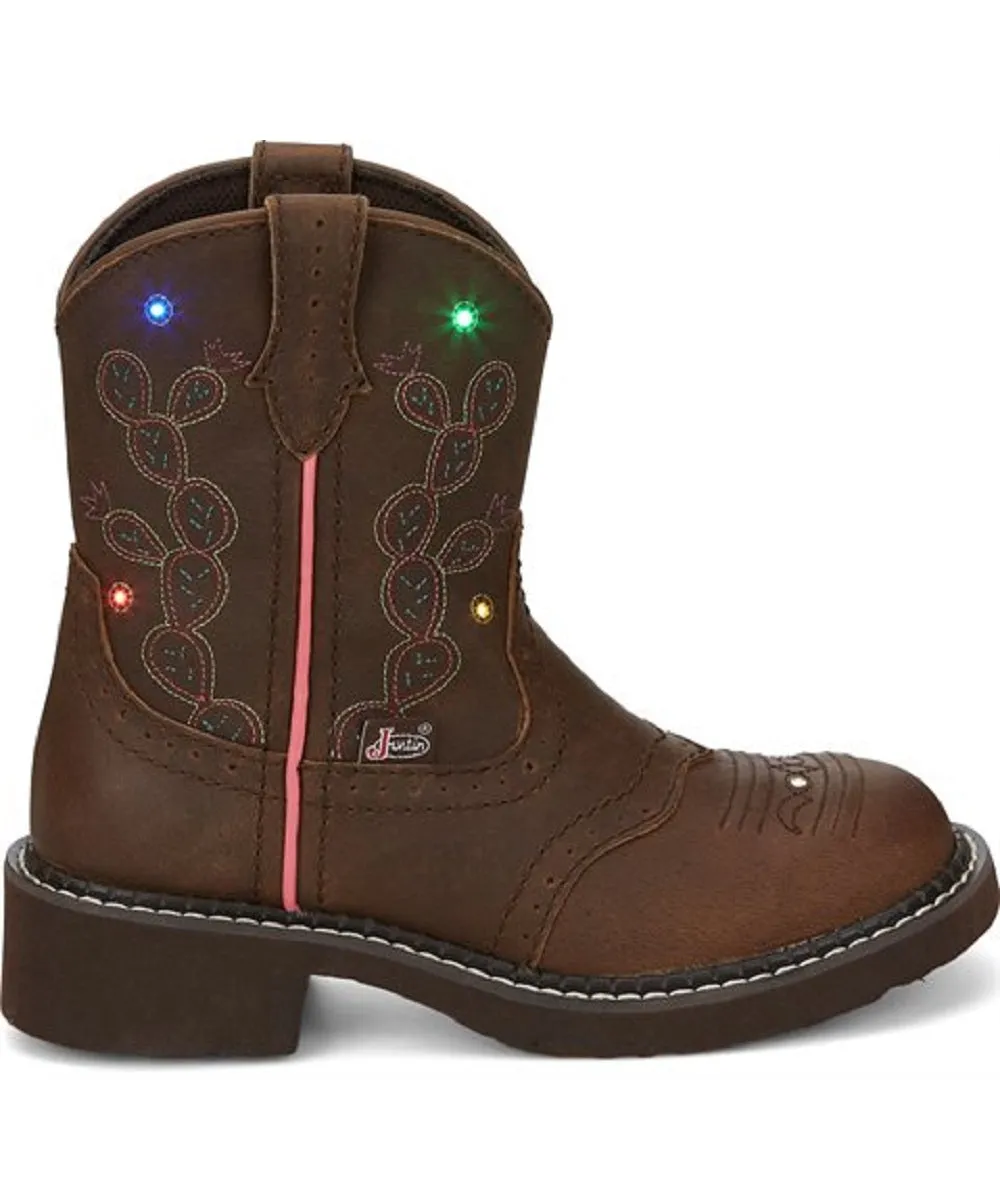 Justin Kids' Glitzi Light Up Boot