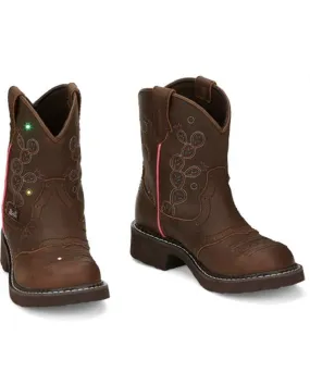 Justin Kids' Glitzi Light Up Boot