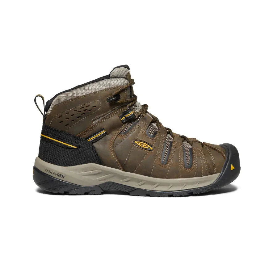 Keen Men's Flint II Boot (Steel Toe) 11.5D Cascade Brown/Golden Rod