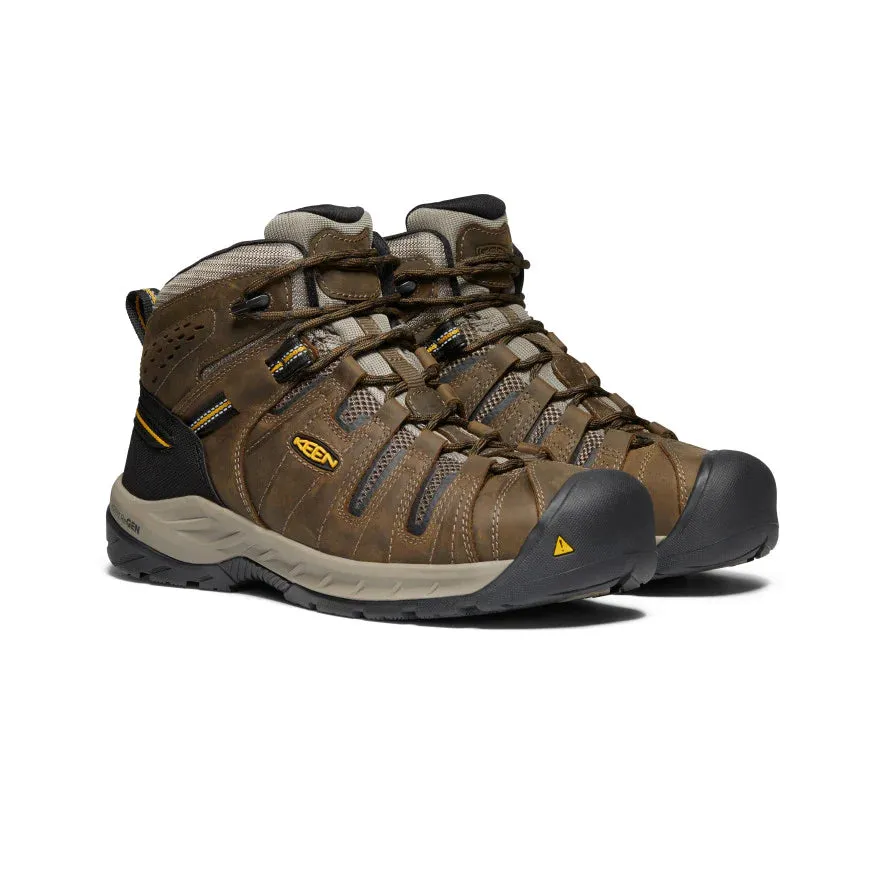 Keen Men's Flint II Boot (Steel Toe) 11.5D Cascade Brown/Golden Rod